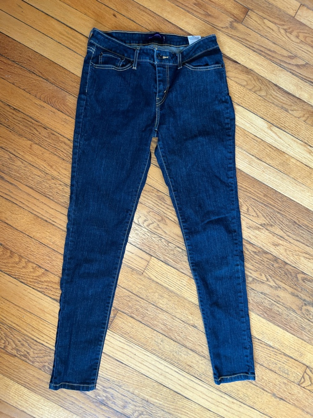 Juniors Levi Strauss Blue Jeans 535 Leggings skinny denim jeans size 13M